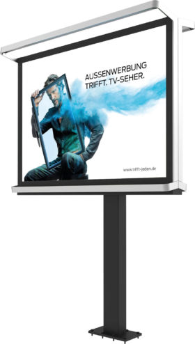 Plakattafel City Star für Außenwerbung